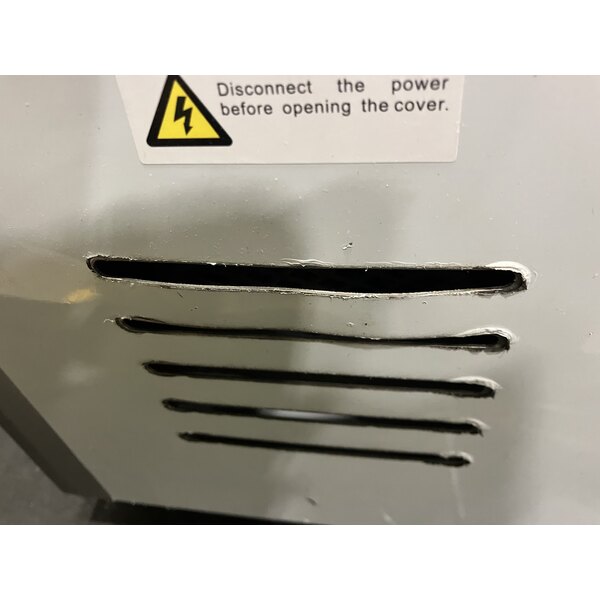 Scratch and Dent Estella EDS18S 18" Countertop One Stage Dough Sheeter - 120V, 1/2 HP