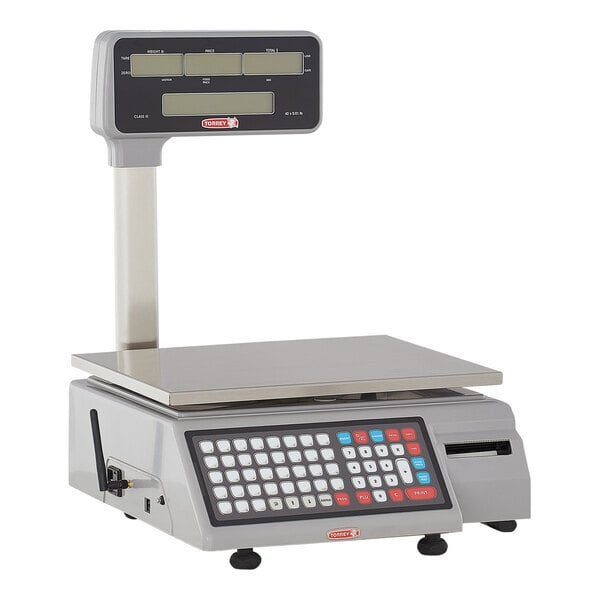Scratch and Dent Tor Rey W-LABEL40LP 40 lb. WiFi Price Computing Scale with Thermal Label Printer, Legal For Trade