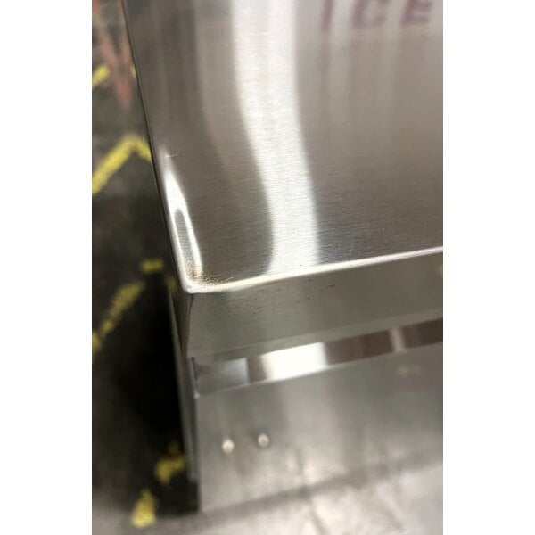 Scratch and Dent Avantco SS-WT-27F-HC 27" One Door Worktop Freezer with 3 1/2" Backsplash