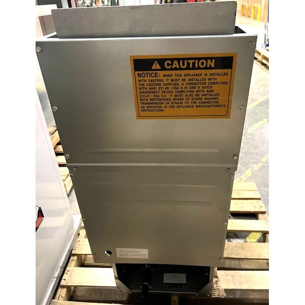 Scratch and Dent MainStreet Equipment Liquid Propane 50 lb. Stainless Steel Floor Fryer - 120,000 BTU