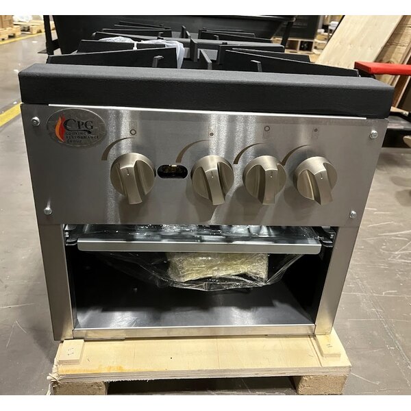 Scratch and Dent Cooking Performance Group CPG-DSPR-N Natural Gas Stock Pot Range - 160,000 BTU