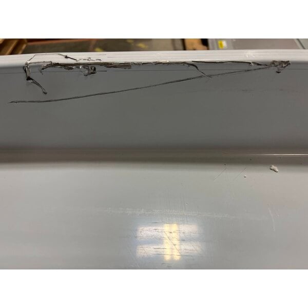 Scratch and Dent Regency 30" x 96" 16-Gauge Stainless Steel Commercial Work Table with 4" Backsplash and Undershelf