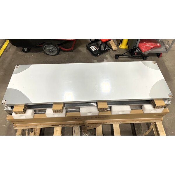 Scratch and Dent ServIt Five Pan Open Well Electric Steam Table with 2-Sided Sneeze Guard, (2) Fixed Tray Slides, and Casters - 208/240V, 3750W