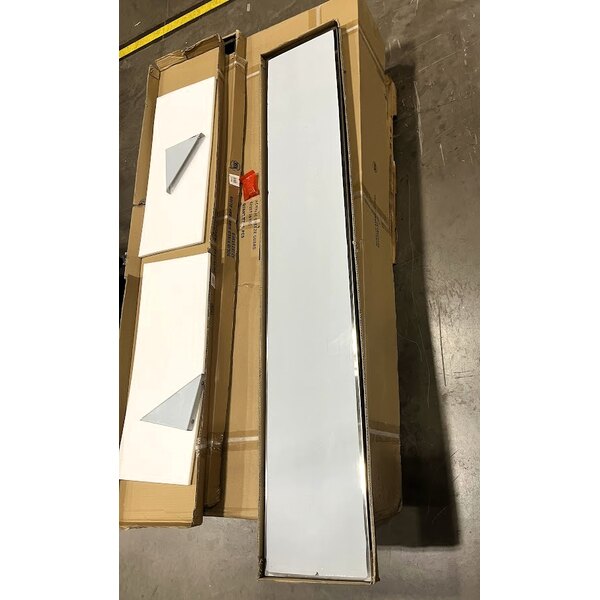 Scratch and Dent ServIt Five Pan Open Well Electric Steam Table with 2-Sided Sneeze Guard, (2) Fixed Tray Slides, and Casters - 208/240V, 3750W