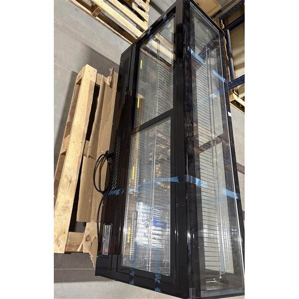 Scratch and Dent Avantco BCSS-60-HC 60" Black Self-Serve Refrigerated Countertop Bakery Display Case with LED Lighting