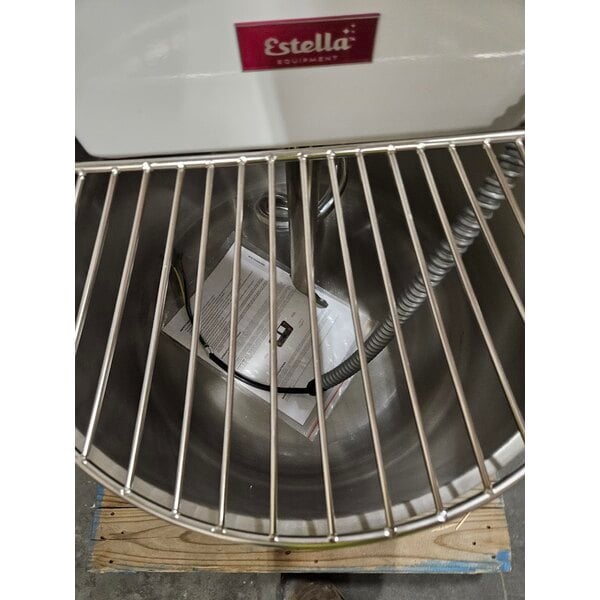 Scratch and Dent Estella SM80 80 Qt. / 116 lb. Two-Speed Spiral Dough Mixer - 220V, 3 Phase, 4 1/4 HP