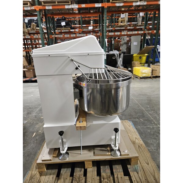 Scratch and Dent Estella SM80 80 Qt. / 116 lb. Two-Speed Spiral Dough Mixer - 220V, 3 Phase, 4 1/4 HP