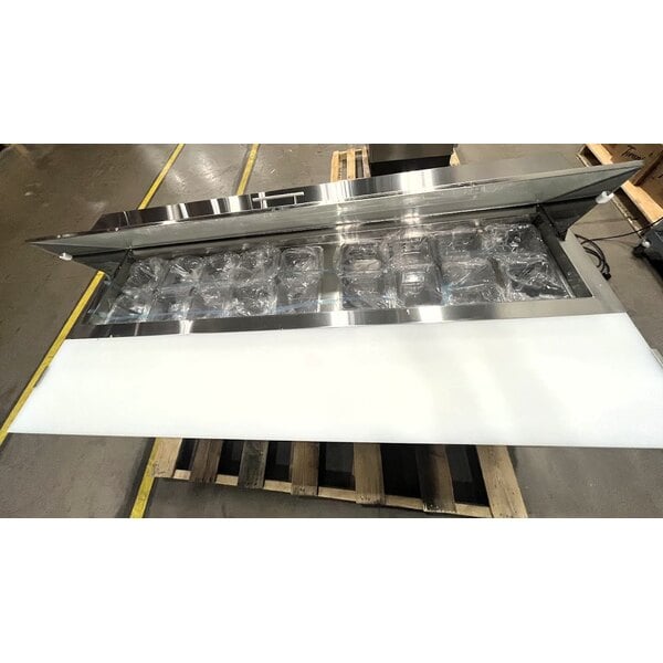 Scratch and Dent Avantco ZPT-71-FB-HC 71" 3 Door Front Breathing Cutting Top Refrigerated Sandwich Prep Table