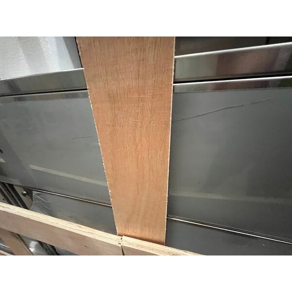 Scratch and Dent Regency 193PB74S 74" Standard Stainless Steel Portable Bar with Two Removable Speed Rails, Ice Bin, and Removable Ice Bin Cover