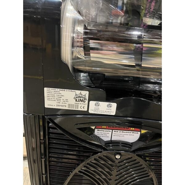 Scratch and Dent Carnival King Triple 2.6 Gallon Pourover Granita / Slushy / Frozen Beverage Machine - 120V