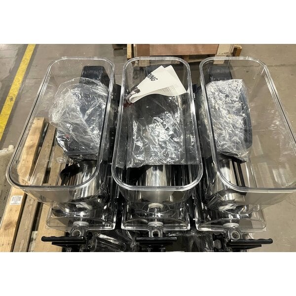 Scratch and Dent Carnival King Triple 2.6 Gallon Pourover Granita / Slushy / Frozen Beverage Machine - 120V