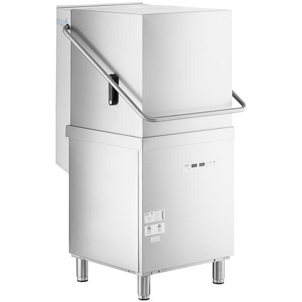 Scratch and Dent MainStreet Equipment HTDT Single Rack High-Temperature Door-Type Dish Machine with Booster Heater - 208-240V, 1 Phase