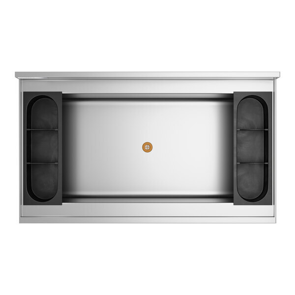 Scratch and Dent Regency IB213612 21" x 36" Stainless Steel Underbar Ice Bin with Bottle Holders - 119 lb.