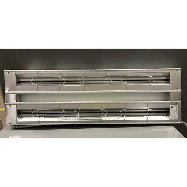 Scratch and Dent Hatco GRAH-48D Glo-Ray 48" Aluminum Dual High Wattage Infrared Warmer with 3" Spacer and Toggle Controls - 208V, 2,200W