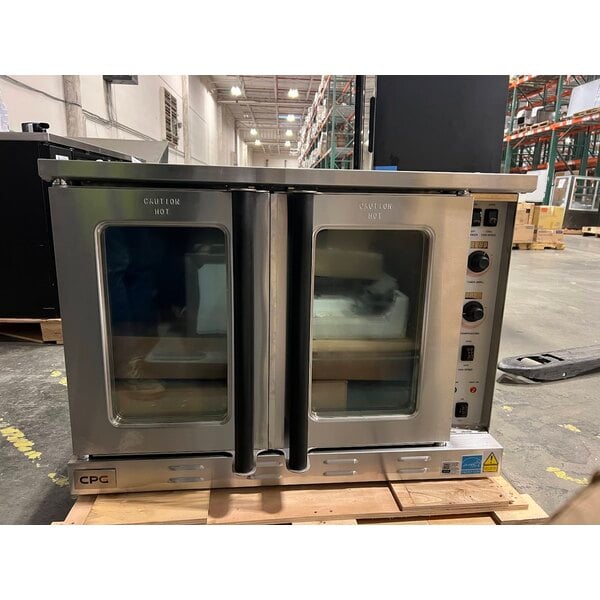 Scratch and Dent Cooking Performance Group FECD-100-B Single Deck Standard Depth Full Size Electric Convection Oven - 208V, 1 Phase, 11 kW