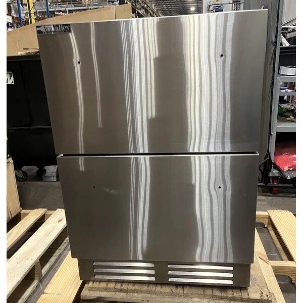 Scratch and Dent AvaValley BDR-84-SZ Single Temperature Beverage Cooler with Two Drawers