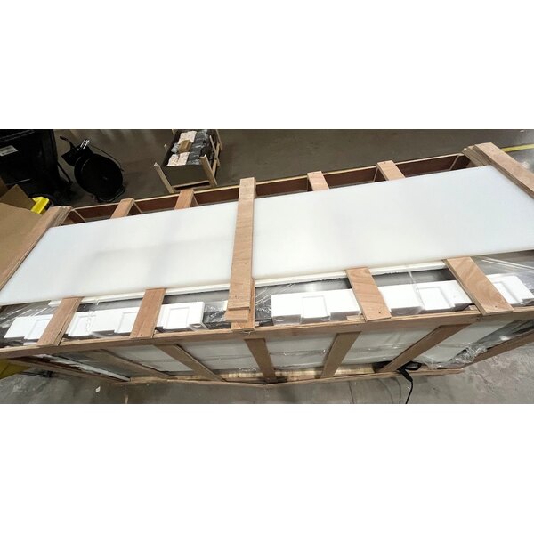 Scratch and Dent Avantco SSPPT-3 94" 3 Door Refrigerated Pizza Prep Table