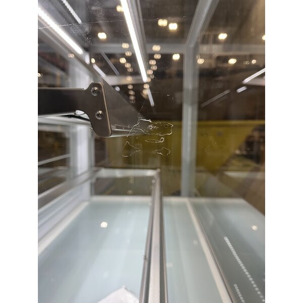 Scratch and Dent Avantco BCFD-48 47 3/16" White Square Dry Bakery Display Case with LED Lighting