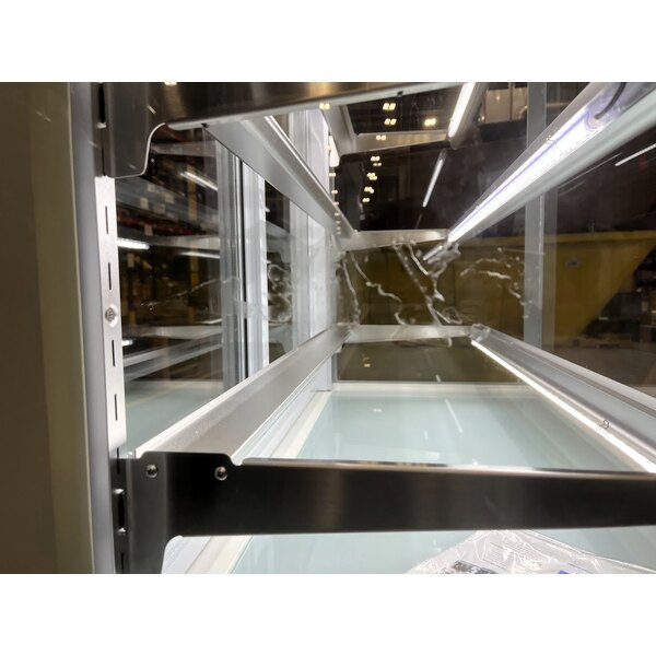 Scratch and Dent Avantco BCFD-48 47 3/16" White Square Dry Bakery Display Case with LED Lighting