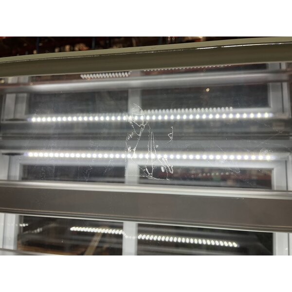 Scratch and Dent Avantco BCFD-48 47 3/16" White Square Dry Bakery Display Case with LED Lighting