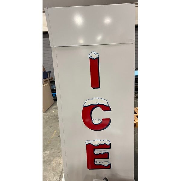 Scratch and Dent Leer 40AG-R290 51" Indoor Auto Defrost Ice Merchandiser with Straight Front and Glass Door