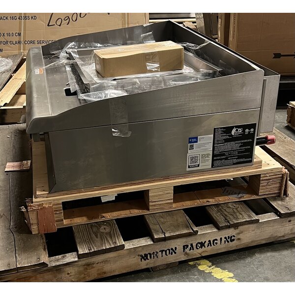 Scratch and Dent Cooking Performance Group GM-CPG-36-NL 36" Gas Countertop Griddle with Manual Controls - 90,000 BTU