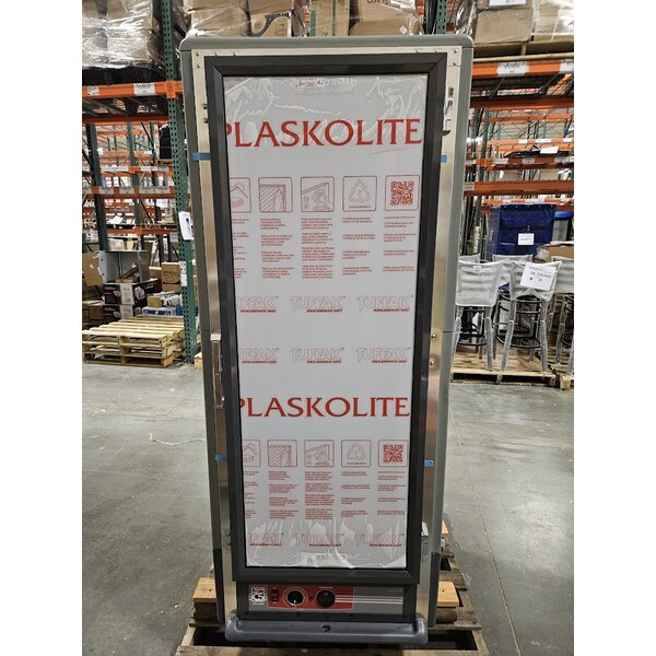 Scratch and Dent Metro C539-HLFC-U C5 3 Series Insulated Low Wattage Full Size Hot Holding Cabinet with Universal Wire Slides and Clear Door - Gray