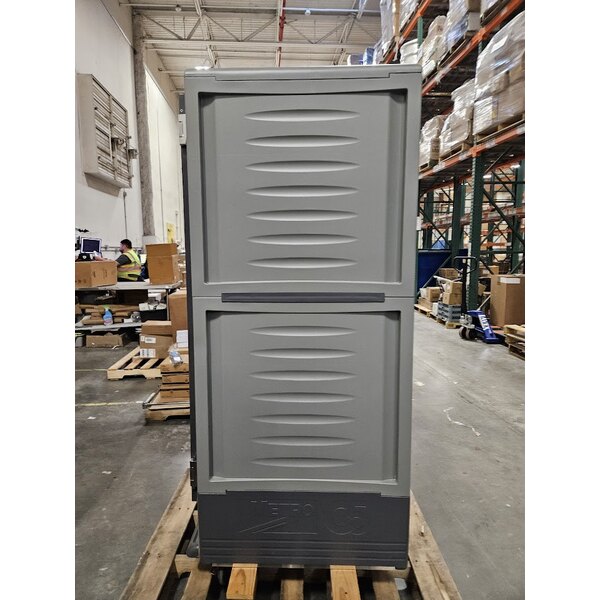 Scratch and Dent Metro C539-HLFC-U C5 3 Series Insulated Low Wattage Full Size Hot Holding Cabinet with Universal Wire Slides and Clear Door - Gray