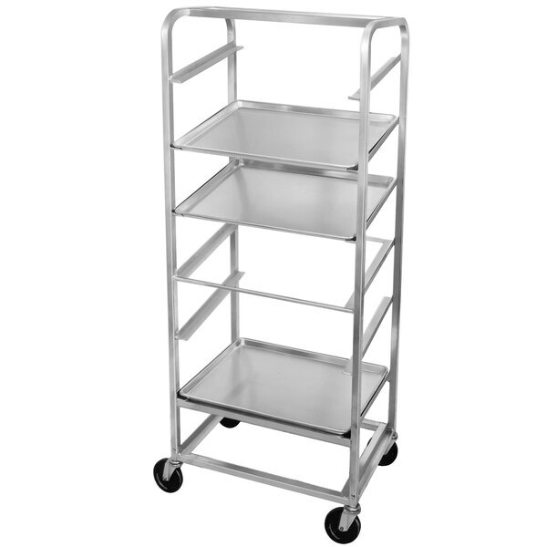 Scratch and Dent Channel SRS-7 7 Pan Side Load Angled Merchandising Cart