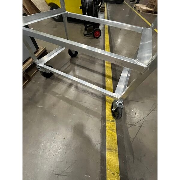 Scratch and Dent Channel SRS-7 7 Pan Side Load Angled Merchandising Cart