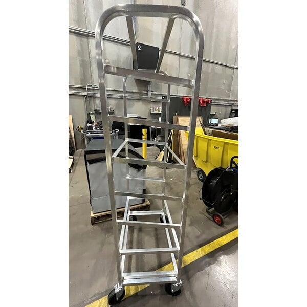 Scratch and Dent Channel SRS-7 7 Pan Side Load Angled Merchandising Cart