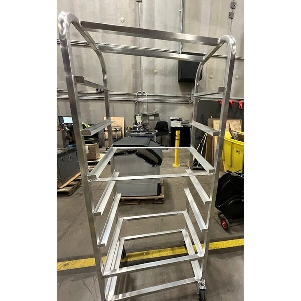 Scratch and Dent Channel SRS-7 7 Pan Side Load Angled Merchandising Cart