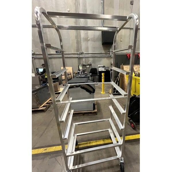 Scratch and Dent Channel SRS-7 7 Pan Side Load Angled Merchandising Cart