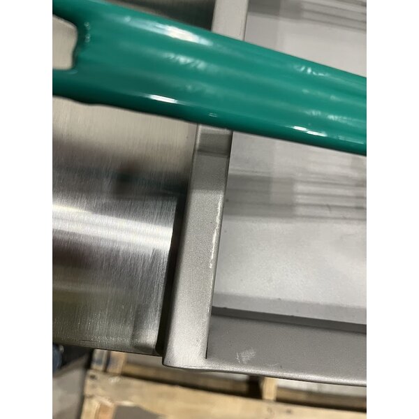 Scratch and Dent Cooking Performance Group FFOP40 Natural Gas 40 lb. Stainless Steel Open Pot Floor Fryer - 90,000 BTU