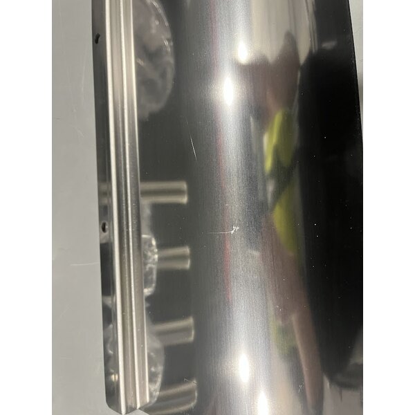 Scratch and Dent Cooking Performance Group FFOP40 Natural Gas 40 lb. Stainless Steel Open Pot Floor Fryer - 90,000 BTU