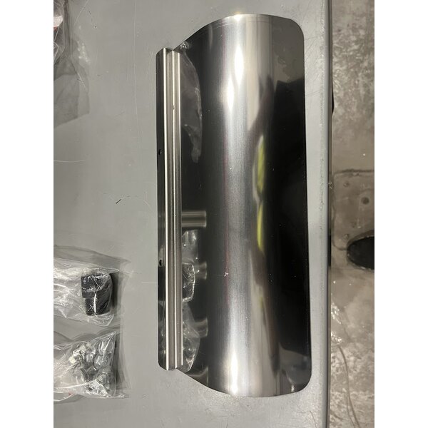 Scratch and Dent Cooking Performance Group FFOP40 Natural Gas 40 lb. Stainless Steel Open Pot Floor Fryer - 90,000 BTU