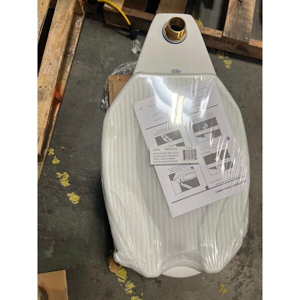 Scratch and Dent Zurn Elkay One Z.WC3.AM Manual Toilet System with ADA Height Floor Mounted Toilet and Flush Valve - 1.1 GPF