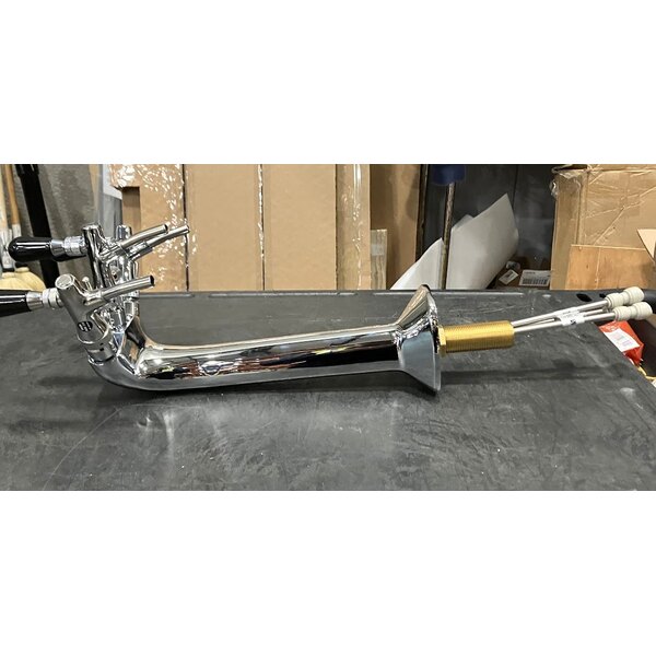 Scratch and Dent Narvon C3A Chrome-Plated Column Tap Water Dispenser with 3 Taps