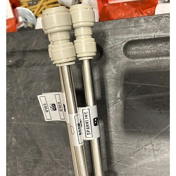 Scratch and Dent Narvon C3A Chrome-Plated Column Tap Water Dispenser with 3 Taps