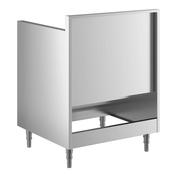 Scratch and Dent Regency LDC-2324 24" Five-Tiered Stainless Steel Liquor Display Cabinet - 23" Deep