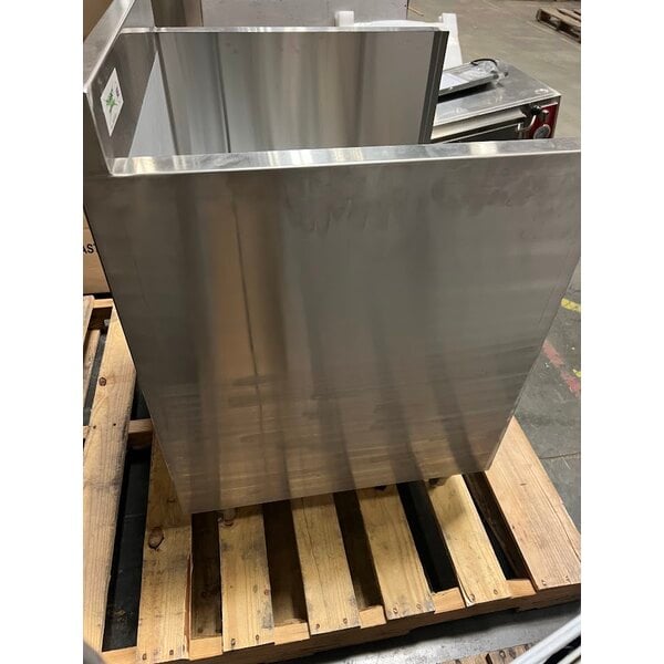 Scratch and Dent Regency LDC-2324 24" Five-Tiered Stainless Steel Liquor Display Cabinet - 23" Deep