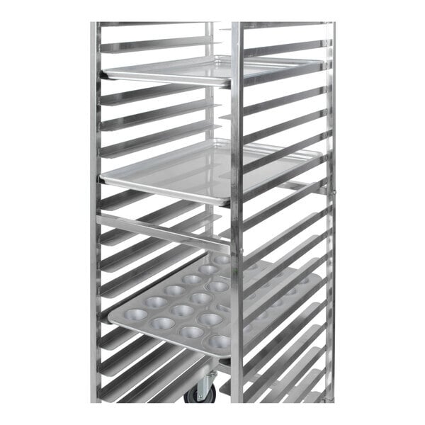 Scratch and Dent Regency 20 Pan End Load Stainless Steel Bun / Sheet Pan Rack - Assembled