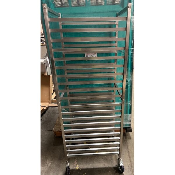 Scratch and Dent Regency 20 Pan End Load Stainless Steel Bun / Sheet Pan Rack - Assembled