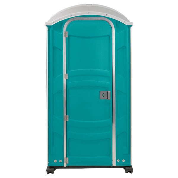 Scratch and Dent PolyJohn PJN3-1000 Aqua Portable Restroom with Translucent Top - Assembled