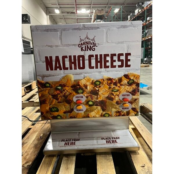 Scratch and Dent Carnival King CD450 Stainless Steel Dual Peristaltic Cheese Sauce and Chili Dispenser - 120V, 450W