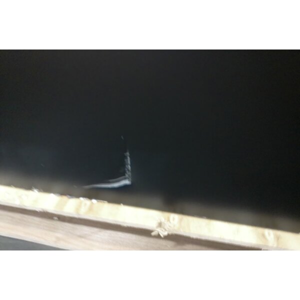 Scratch and Dent Avantco UBB-4-HC 90" Black Counter Height Solid Door Back Bar Refrigerator with LED Lighting