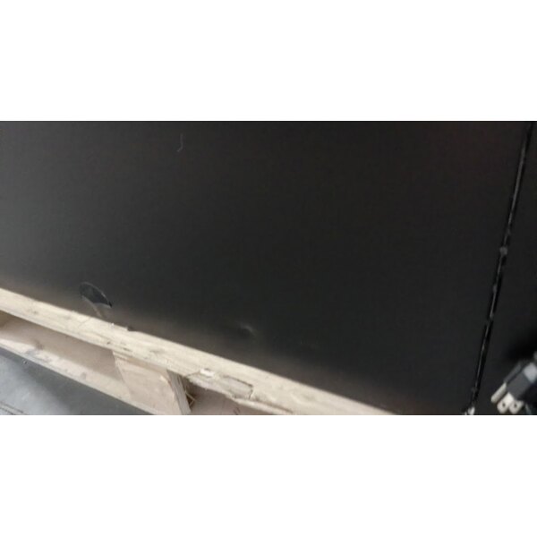 Scratch and Dent Avantco UBB-48G-HC 48" Black Counter Height Narrow Glass Door Back Bar Refrigerator with LED Lighting