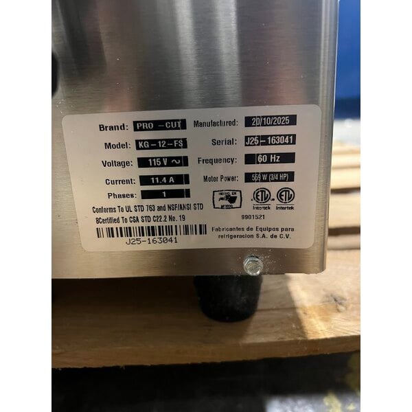 Scratch and Dent ProCut KG-12-FS #12 Electric Meat Grinder - 115V, 3/4 hp