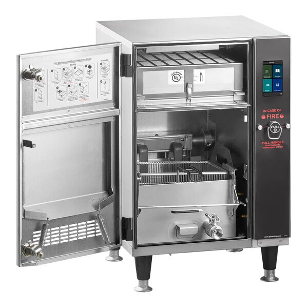 Scratch and Dent Perfect Fry PFC500-208V/1PH PFC Semi-Automatic Ventless Countertop Deep Fryer - 208V, 5.0 kW, 1 Phase