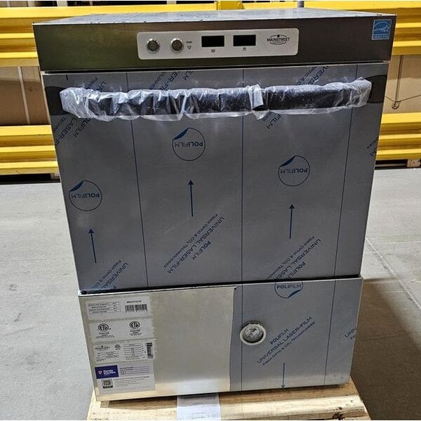Scratch and Dent MainStreet Equipment HTUC High-Temperature Undercounter Dishwasher - 208V/240V, 1 Phase